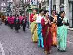 women dressed in sari